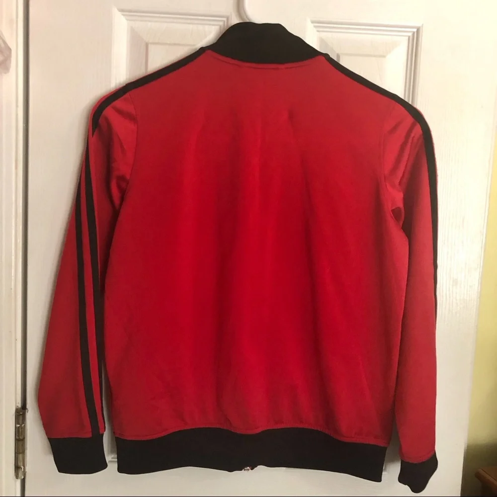 ADIDAS‎ Red/Black kids Jacket Sz S-CH.